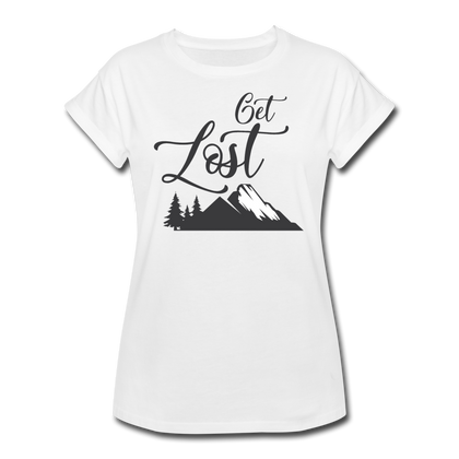 Get Lost Women's Relaxed Fit T-Shirt - white