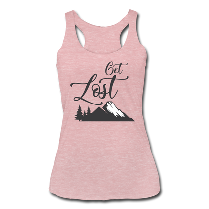 Get Lost Women’s Tri-Blend Racerback Tank - heather dusty rose