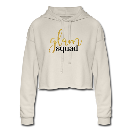 Glam Squad Women's Cropped Hoodie - dust