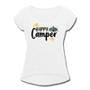 Happy Camper Women's Roll Cuff T-Shirt