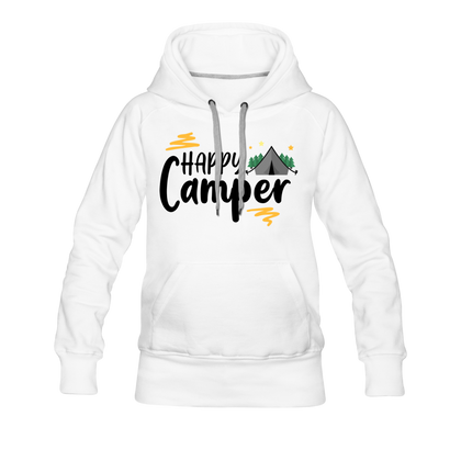 Happy Camper Women’s Premium Hoodie - white