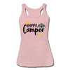 Happy Camper Women’s Tri-Blend Racerback Tank