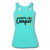 Happy Camper Women’s Tri-Blend Racerback Tank