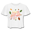 Happy Fall Y'all Women's Cropped T-Shirt