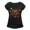 Happy Fall Y'all Women's Roll Cuff T-Shirt