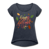 Happy Fall Y'all Women's Roll Cuff T-Shirt