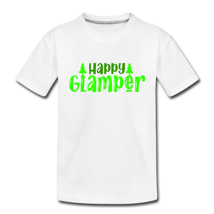 Happy Glamper Toddler Premium Organic T-Shirt - white