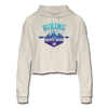 Hiking Then Happy Hour Women's Cropped Hoodie