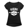 Hiking Then Happy Hour Women's Roll Cuff T-Shirt