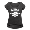 Hiking Then Happy Hour Women's Roll Cuff T-Shirt