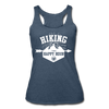 Hiking Then Happy Hour Women’s Tri-Blend Racerback Tank