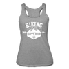 Hiking Then Happy Hour Women’s Tri-Blend Racerback Tank