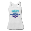 Hiking Then Happy Hour Women’s Tri-Blend Racerback Tank