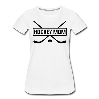 Hockey Mom Women’s Premium Organic T-Shirt - white