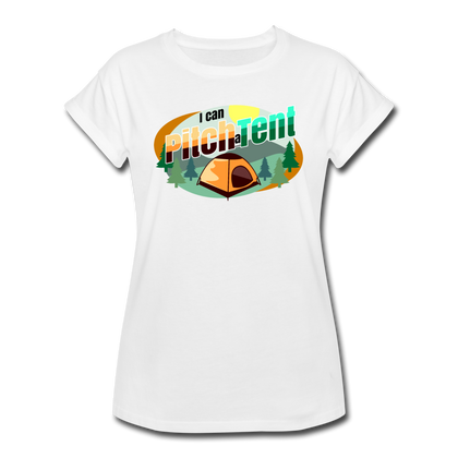 I Can Pitch A Tent Women's Relaxed Fit T-Shirt - white