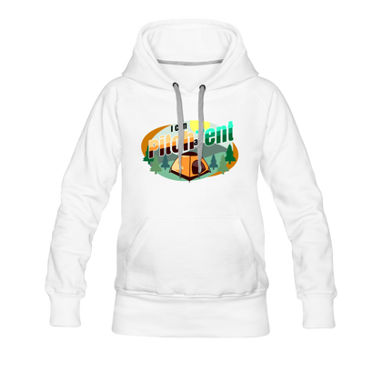 I Can Pitch A Tent Women’s Premium Hoodie - white