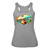 I Can Pitch A Tent Women’s Tri-Blend Racerback Tank