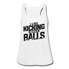 I Like Kicking Soccer Balls Women's Flowy Tank Top