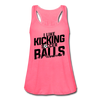 I Like Kicking Soccer Balls Women's Flowy Tank Top