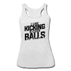 I Like Kicking Soccer Balls Women’s Tri-Blend Racerback Tank