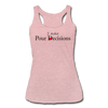 I Make Pour Decisions Women’s Tri-Blend Racerback Tank