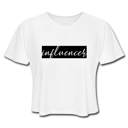 Influencer Women's Cropped T-Shirt - white