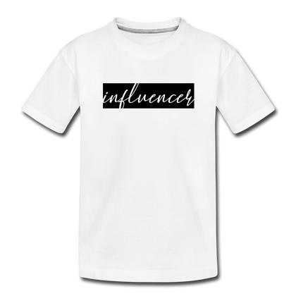 Influencer Toddler Premium Organic T-Shirt - white