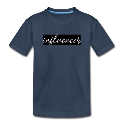 Influencer Toddler Premium Organic T-Shirt - navy