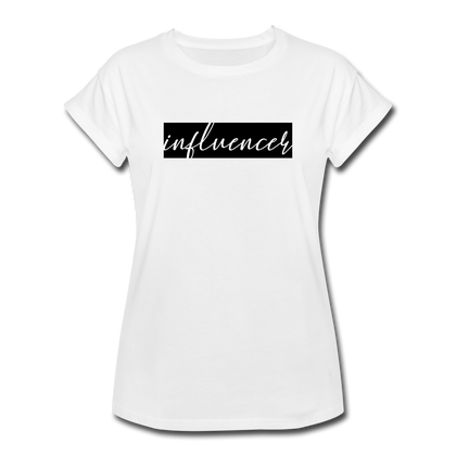 Influencer Women's Relaxed Fit T-Shirt - white