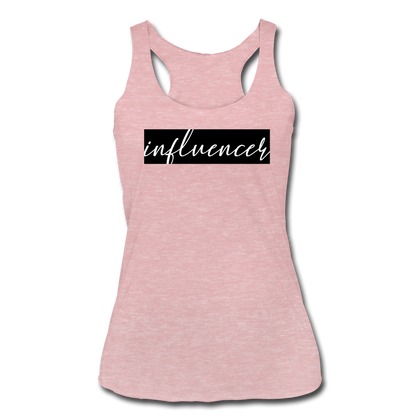 Influencer Women’s Tri-Blend Racerback Tank - heather dusty rose