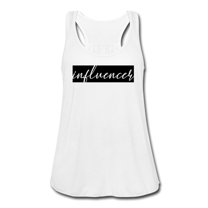 Influencer Women's Flowy Tank Top - white