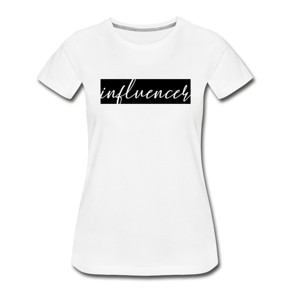 Influencer Women’s Premium Organic T-Shirt - white