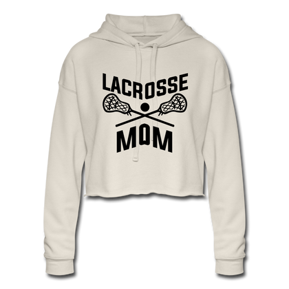 Lacrosse Mom Women's Cropped Hoodie - dust