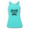 Lacrosse Mom Women’s Tri-Blend Racerback Tank