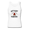 Let's Get Toasted Women's Longer Length Fitted Tank