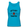 Let's Get Toasted Women's Longer Length Fitted Tank