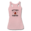 Let's Get Toasted Women’s Tri-Blend Racerback Tank