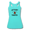 Let's Get Toasted Women’s Tri-Blend Racerback Tank