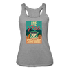 Live Free Stay Wild Women’s Tri-Blend Racerback Tank