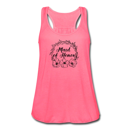 Maid of Honor Women's Flowy Tank Top - neon pink