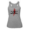 My Favorite Season is Basketball Women’s Tri-Blend Racerback Tank