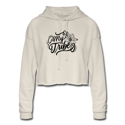 My Tribe Women's Cropped Hoodie - dust