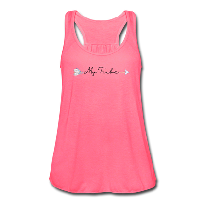 My Tribe Women's Flowy Tank Top - neon pink