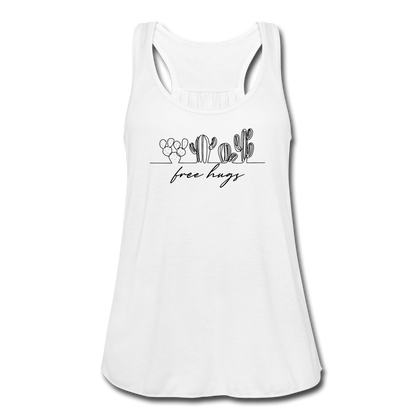 Free Hugs Women's Flowy Tank Top - white