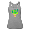 No Hugs Women’s Tri-Blend Racerback Tank