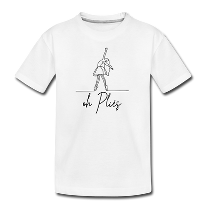 Oh Plies Kid’s Premium Organic T-Shirt - white