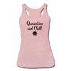 Quarantine and Chill Women’s Tri-Blend Racerback Tank