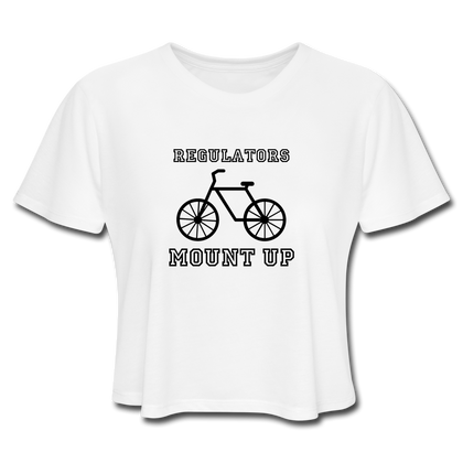 Regulators  Mount Up Women's Cropped T-Shirt - white