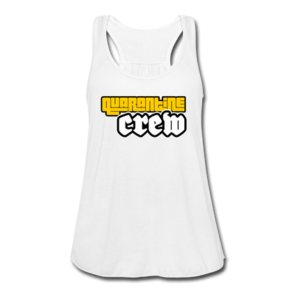 Quarantine Crew Women's Flowy Tank Top - white