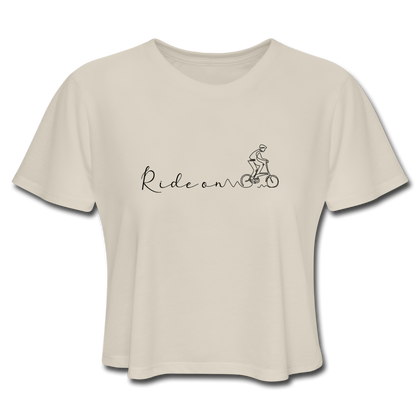 Ride On Women's Cropped T-Shirt - dust